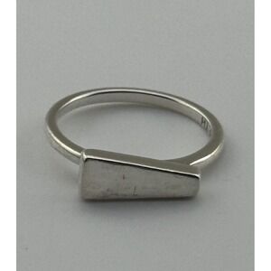Silpada Sterling Silver Hammered Triangle Ring Size 7 Retired